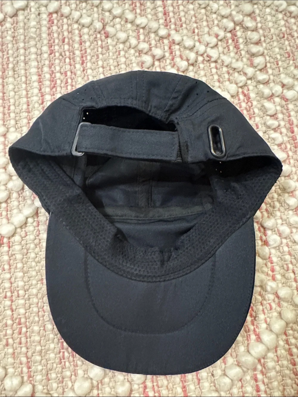 Unisex Fabletics Black Performance Activewear Baseball Hat with Silver Logo